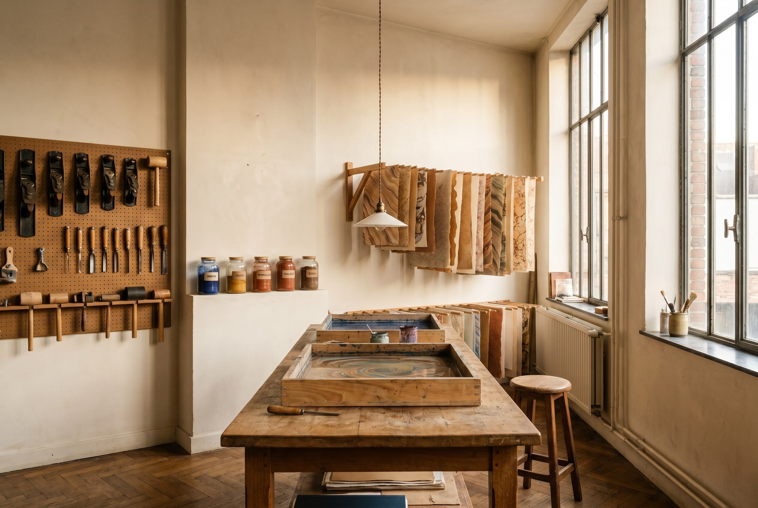 Atelier Victor Ghostin, Bruxelles — vue d'ensemble